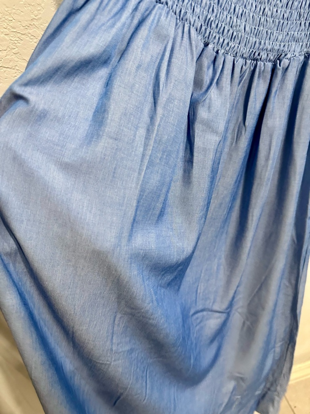 Sleeve Chambray Dress - Picture 2 of 4
